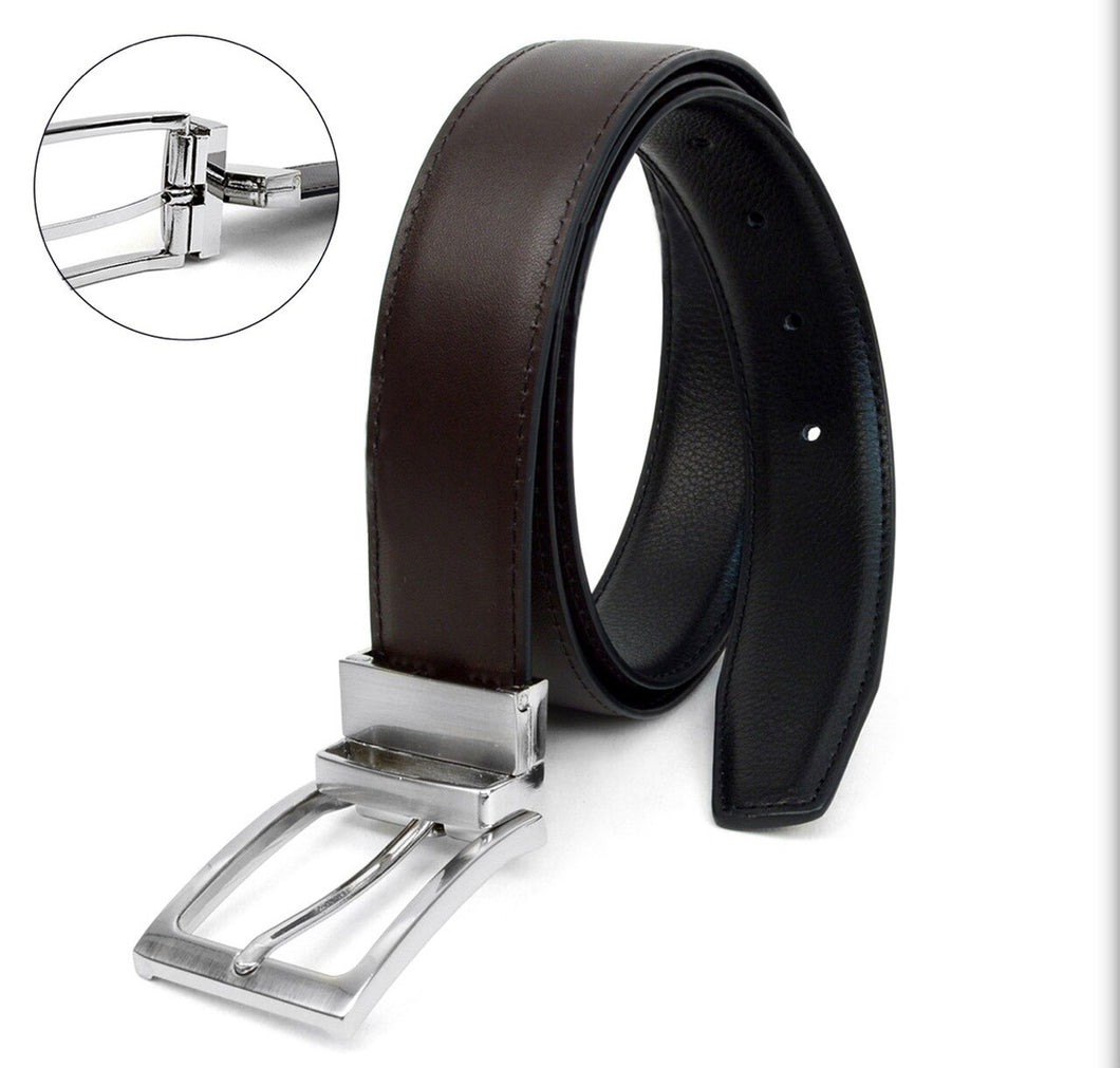 RVMGLB Reversible Genuine Leather Belt/Rotated Buckle