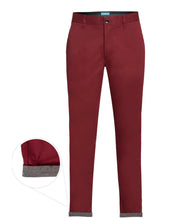 Load image into Gallery viewer, PZ6100-422 SLIM FIT CHINOS BURGUNDY
