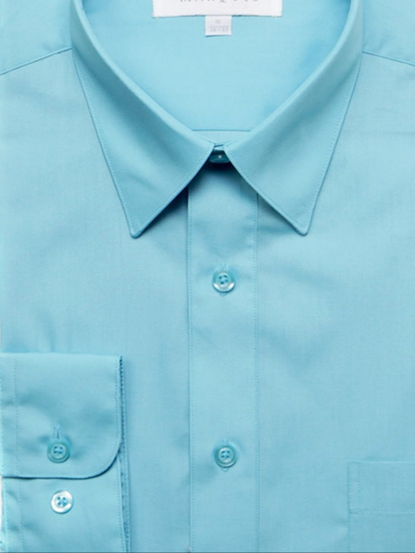 009CF Turquoise Classic Fit LS Dress Shirt