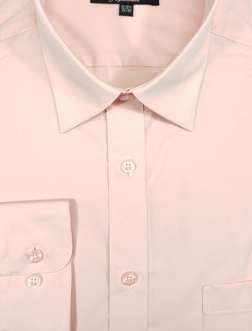 009SL Blush Pink LS Dress Shirt