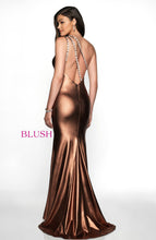 Load image into Gallery viewer, 11713 BRONZE DRESS FAUX LEATHER DRESS SIZE 12
