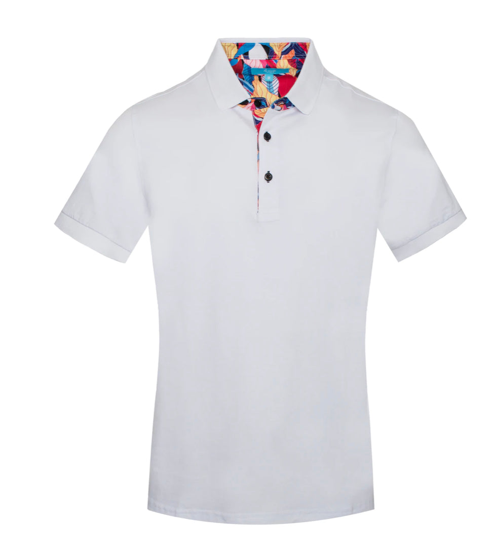 2500 PZZO WHITE COTTON POLO 422