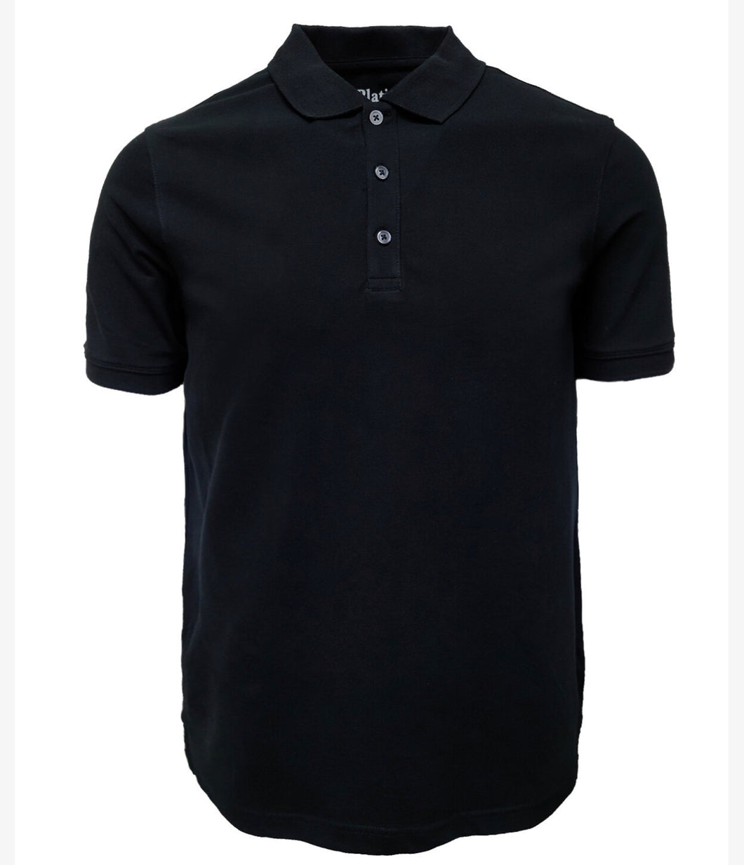 301N Black Slim Fit Polo