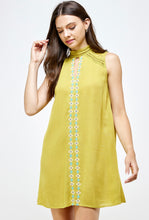 Load image into Gallery viewer, LIME SLEEVELESS DRESS
