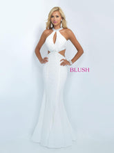 Load image into Gallery viewer, Cutout Detail Gown by Blush White Size 6
