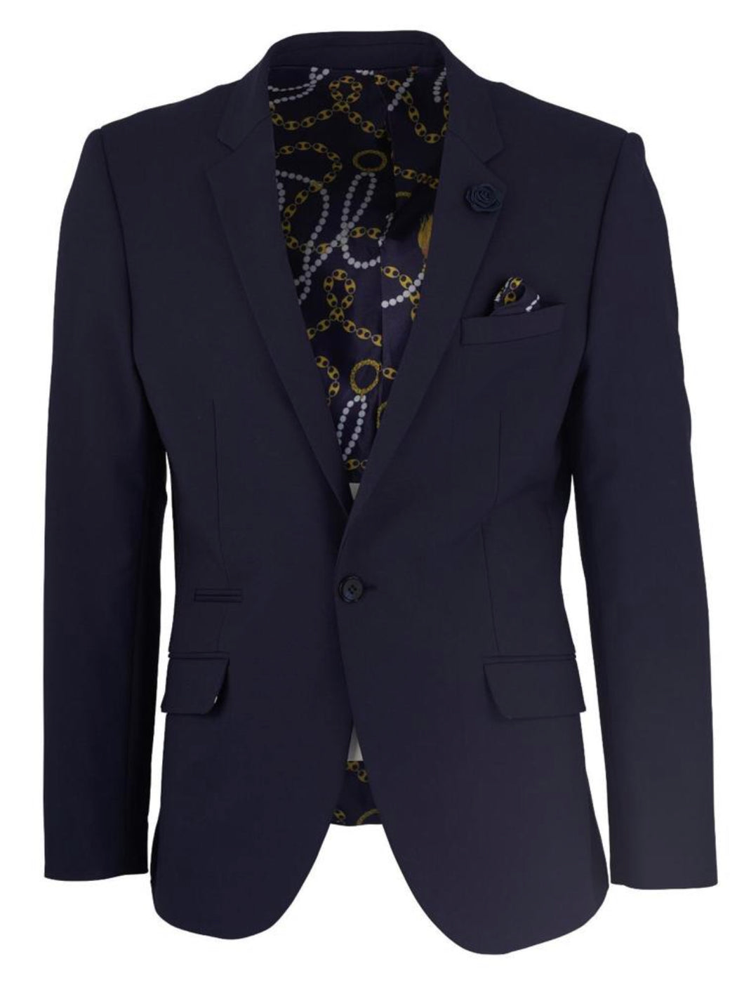 S1601 SC SLIM FIT BLAZER NAVY