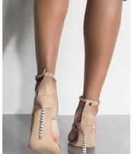 Load image into Gallery viewer, Galax-722 Nude High Heel Sandals
