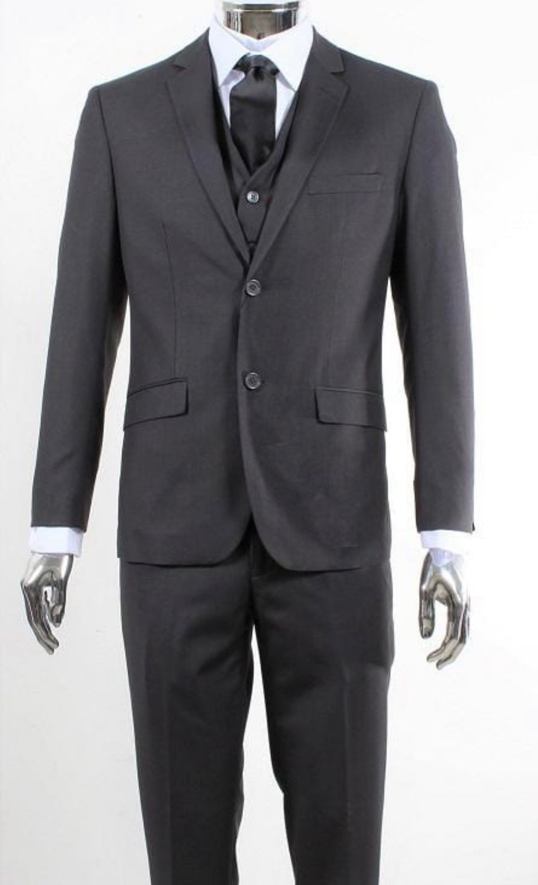 203-03 PAV Charcoal 3PC Suit 1221