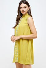 Load image into Gallery viewer, LIME SLEEVELESS DRESS
