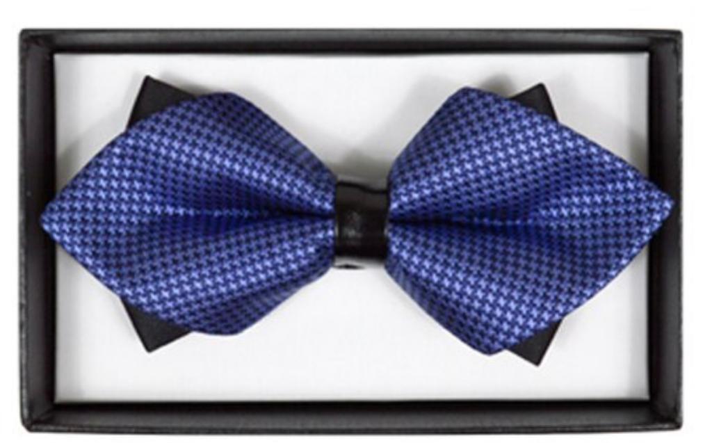 Diamond Tip Banded Bow tie