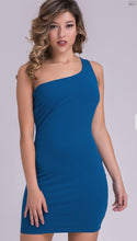 Load image into Gallery viewer, Morrocan Blue Ladder Strap Mini Dress
