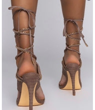 Load image into Gallery viewer, Taska-722 Taupe Strappy Lace Up Shoe
