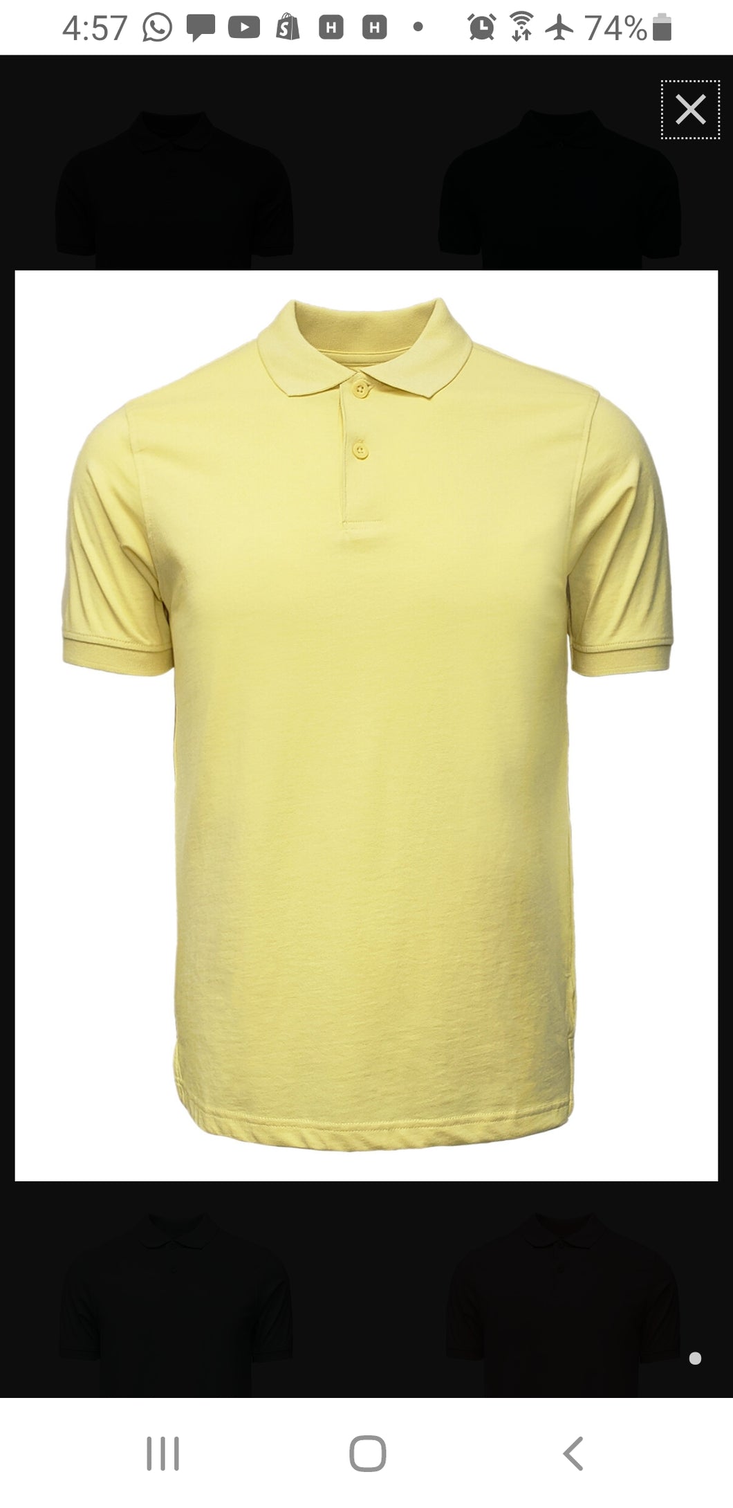 301N Maize Slim Fit Polo