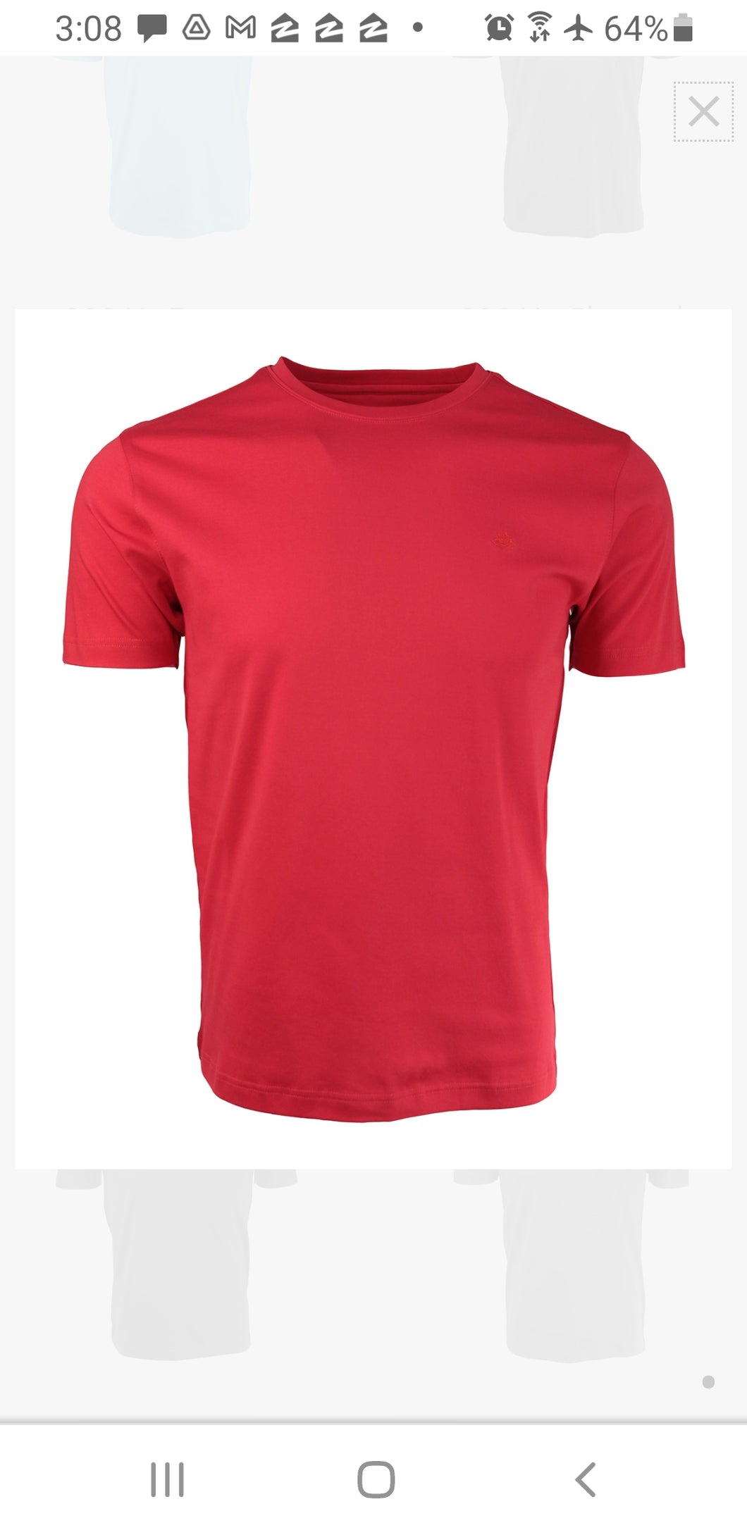 304C Platino Red Luxury T Shirt