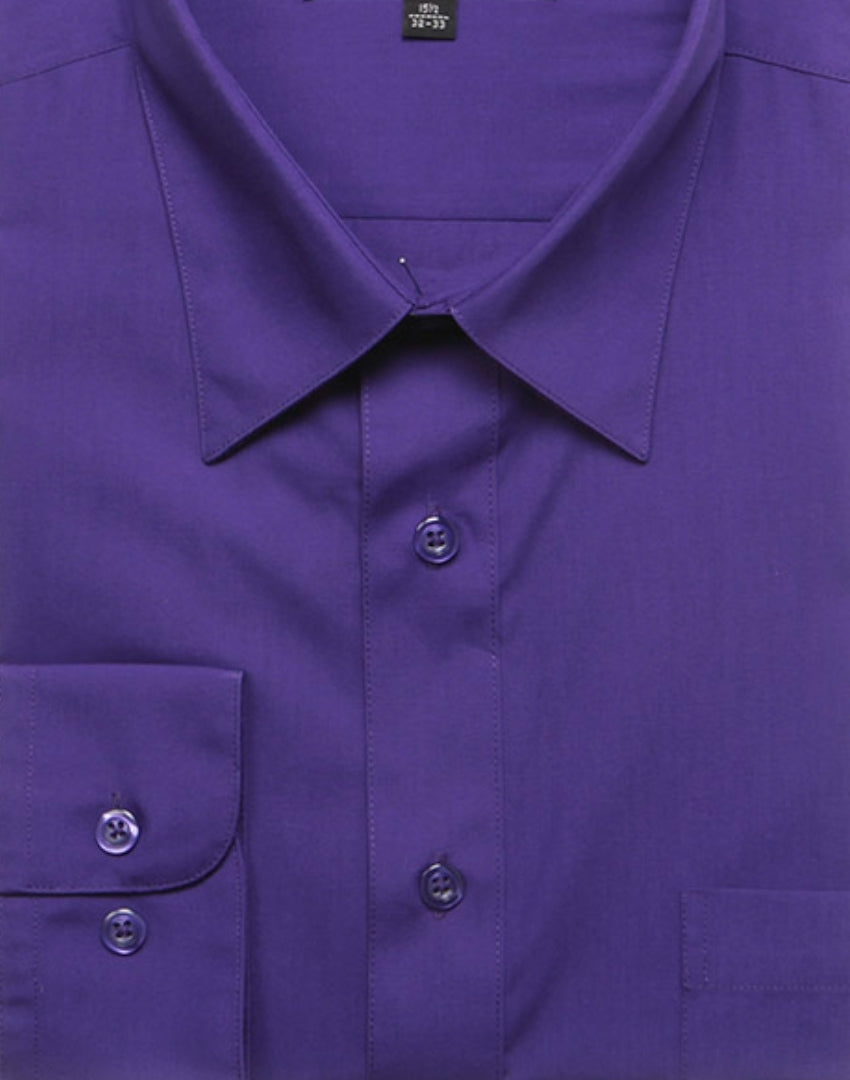 009SL Purple LS Slim Dress Shirt