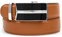 Load image into Gallery viewer, MGLBB Genuine Leather Men’s Sliding Buckle Ratchet Dress  Belt
