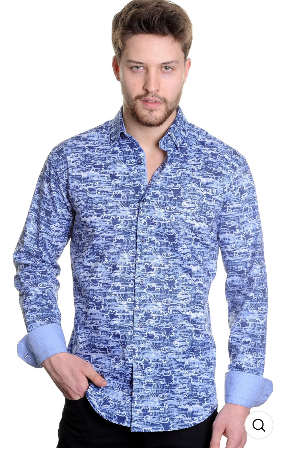 M1403 MZM NAVY LONG SLEEVE SHIRT 1221