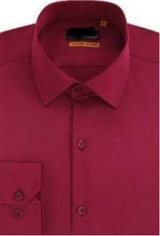 SC701-11-223 SC Burgundy LS Dress Shirt