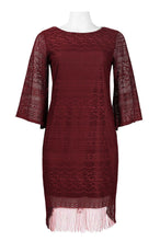 Load image into Gallery viewer, AU25038622 TM FRINGED LACE DRESS
