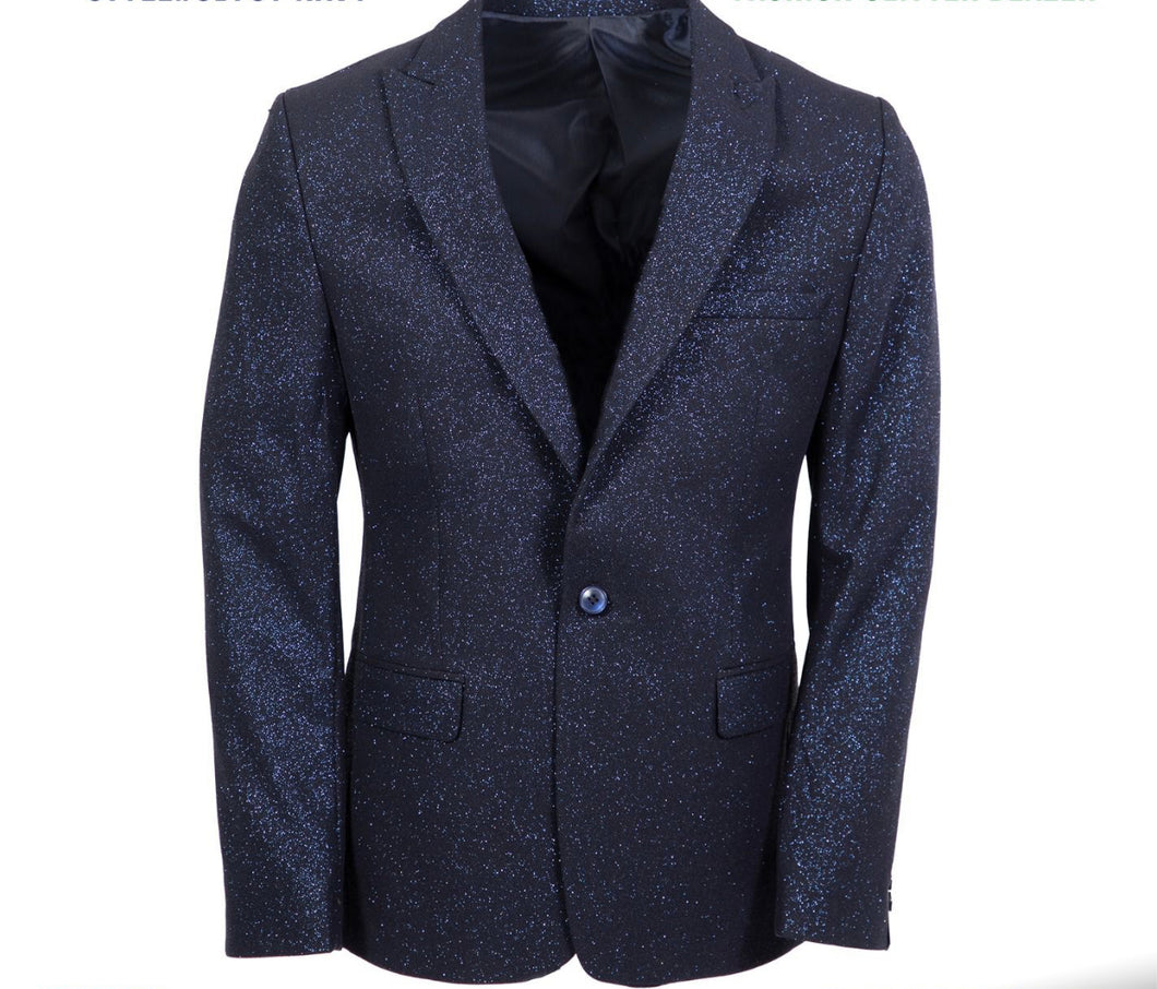 GB101622 Navy Glitter Blazer