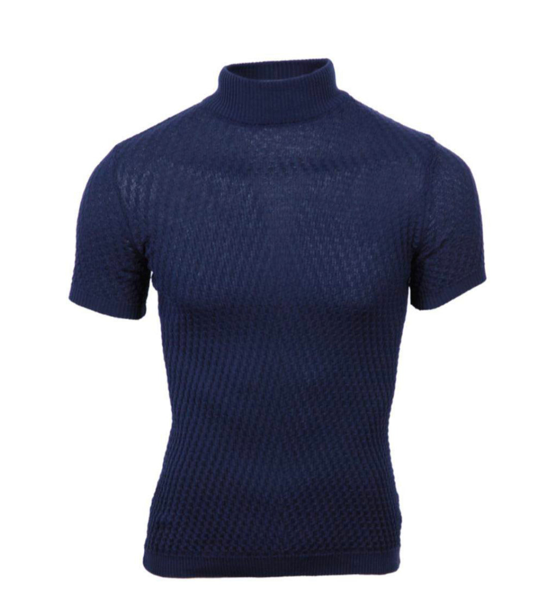 BZT609226 SS TURTLE NECK NAVY